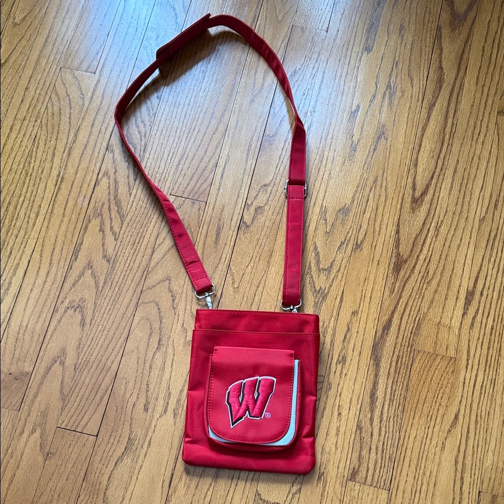 Red Crossbody Wisconsin Bag